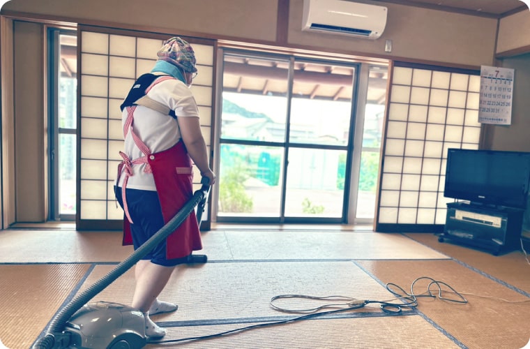 利用者が仕事をしている様子